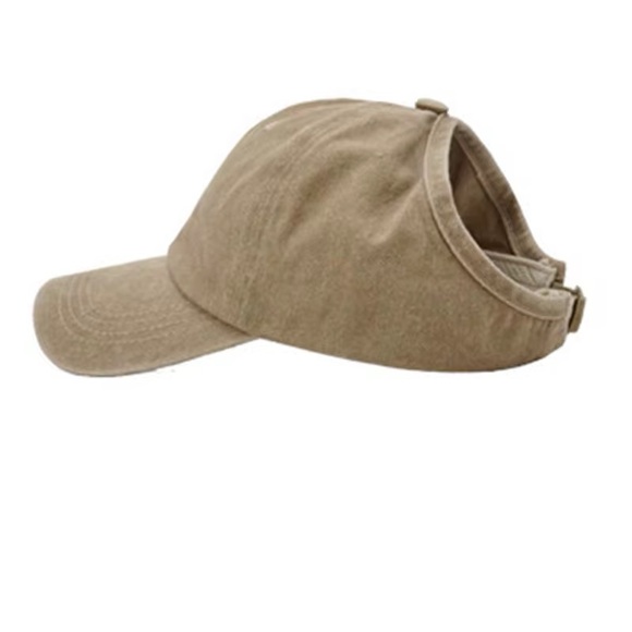Ponytail Baseball Cap, Mineral Wash Hat - Listing is for 1, Choice of Color - Picture 10 of 13